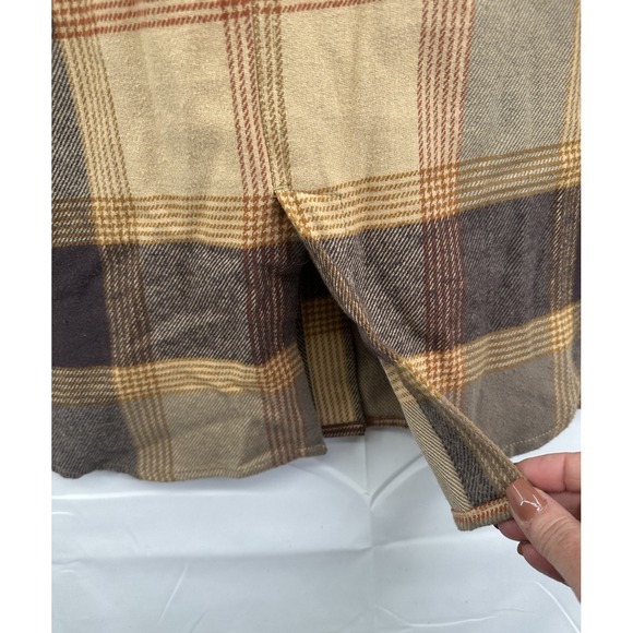 Sierra Nevada Brown Plaid Collared‎ Button Down Flannel New Shirt Women's Size M - Picture 7 of 16